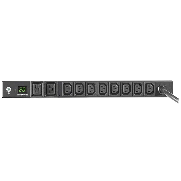Tripp Lite PDU Metered 8 C13 & 2 C19 - 3.2/3.8kW 208/240V L6-20P with 6ft Cord | PDUMH20HVL66