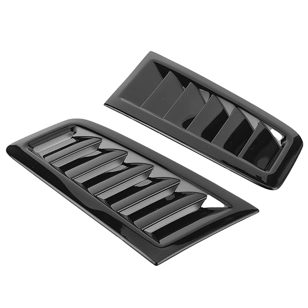 Aramox Aramox Bonnet Vents for Focus RS MK2 2Pcs Universal Gloss Black Air Vents for Car Engine Hood Exterior Parts - View 9 of 10