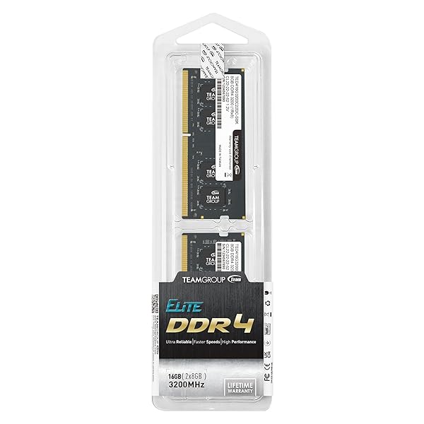 TEAMGROUP Upgrade Your Laptop with TEAMGROUP Elite 16GB DDR4 3200MHz RAM Kit - Unbuffered Non-ECC SODIMM Memory Module - View 3 of 9