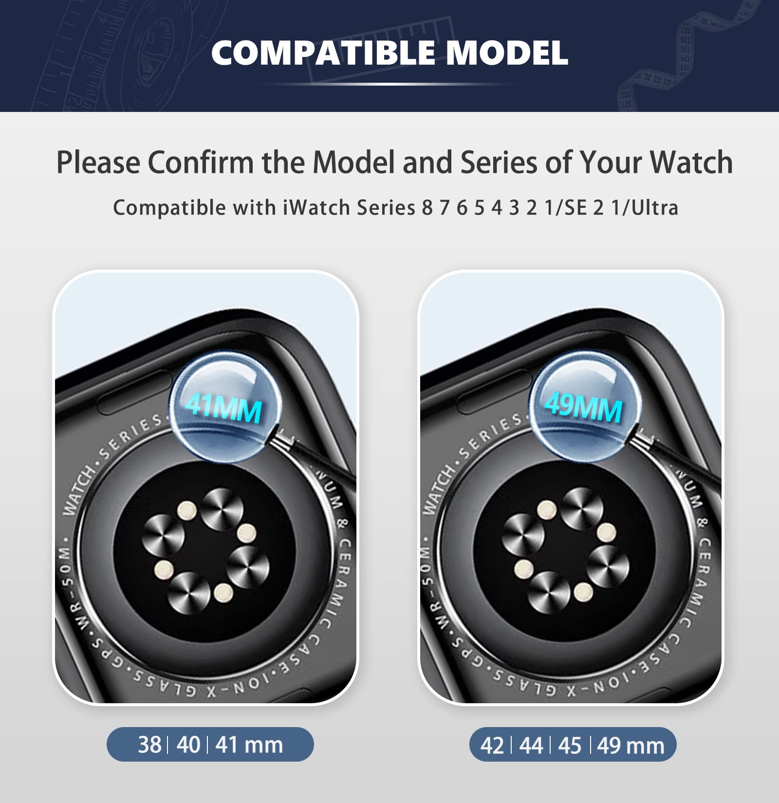 BINLUN Lightweight Resin Apple Watch Bands 44mm 45mm 46mm 49mm 42mm for Men Women Mixed Purple Compatible with iWatch Series 1 to 10 - View 2 of 8