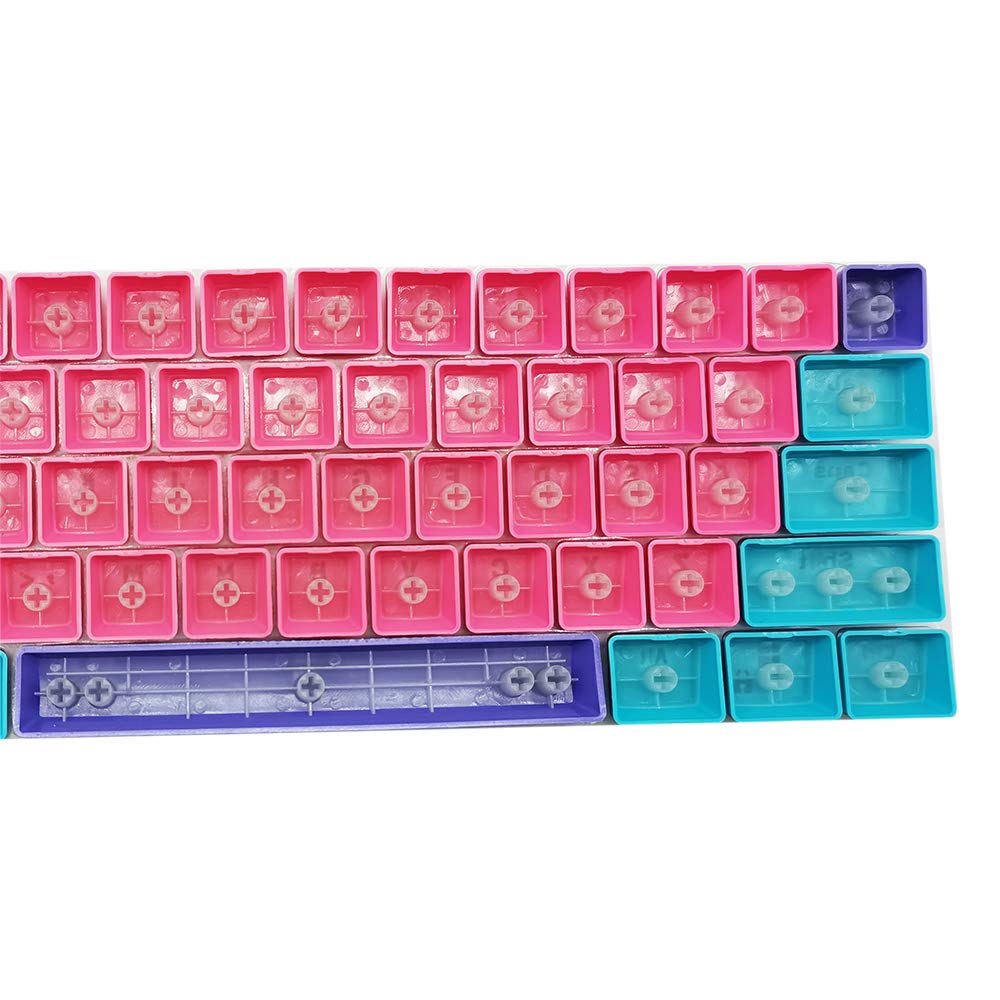 Owpkeenthy WHYSP 61 PBT Keycaps Set for 60 Percent Mechanical Keyboard Compatible with Cherry MX Gateron Switches Rose Color - View 4 of 7