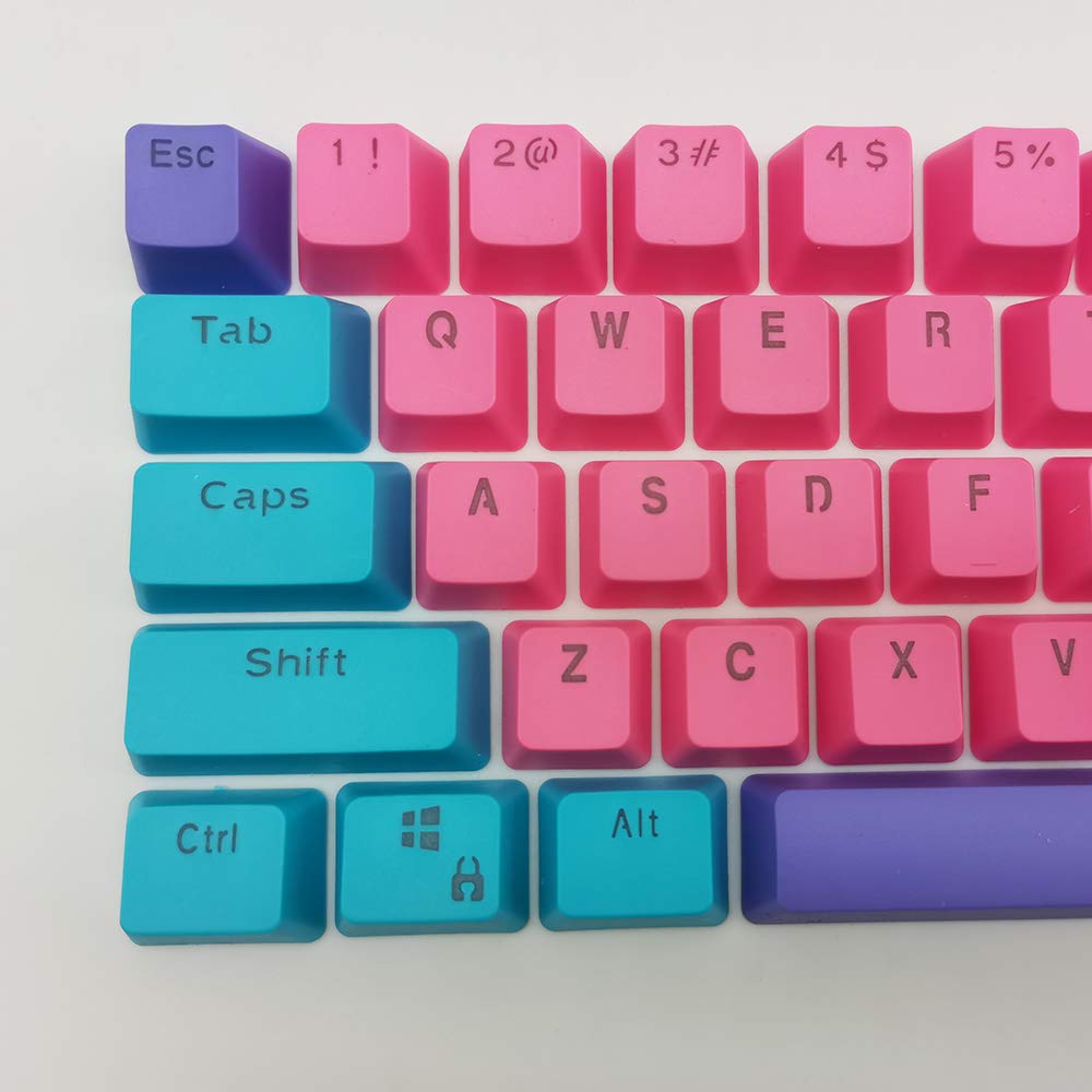 Owpkeenthy WHYSP 61 PBT Keycaps Set for 60 Percent Mechanical Keyboard Compatible with Cherry MX Gateron Switches Rose Color - View 5 of 7