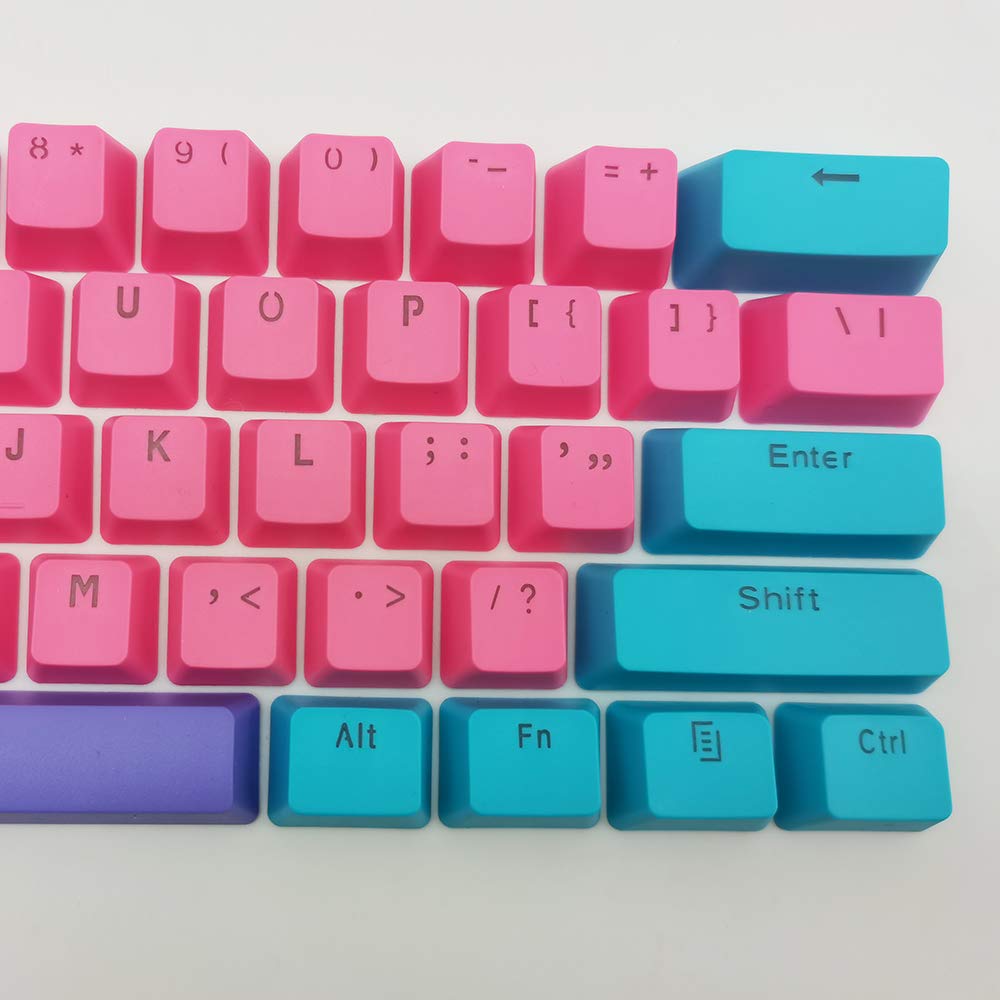 Owpkeenthy WHYSP 61 PBT Keycaps Set for 60 Percent Mechanical Keyboard Compatible with Cherry MX Gateron Switches Rose Color - View 6 of 7