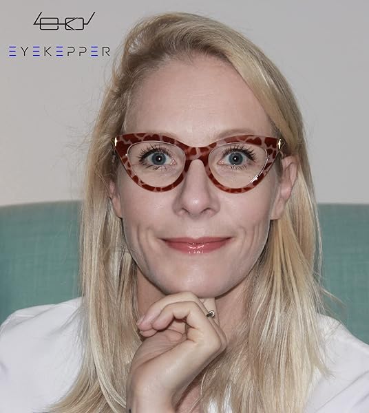 Eyekepper Eyekepper Small Cat-eye Reading Glasses for Women Tortoise +2.50 Stylish Ladies Readers - View 4 of 8