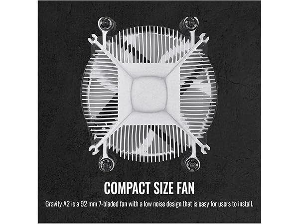 Thermaltake Thermaltake 95W Gravity A2 CPU Cooler: 92mm PWM Fan for AMD AM5/AM4 - High Performance Cooling Solution - View 4 of 6