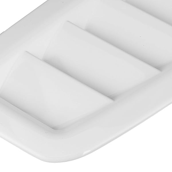 Aramox Aramox Bonnet Vents for Focus RS MK2 Universal Air Vents Engine Hood Gloss White 2Pcs Car Exterior Parts - View 6 of 10
