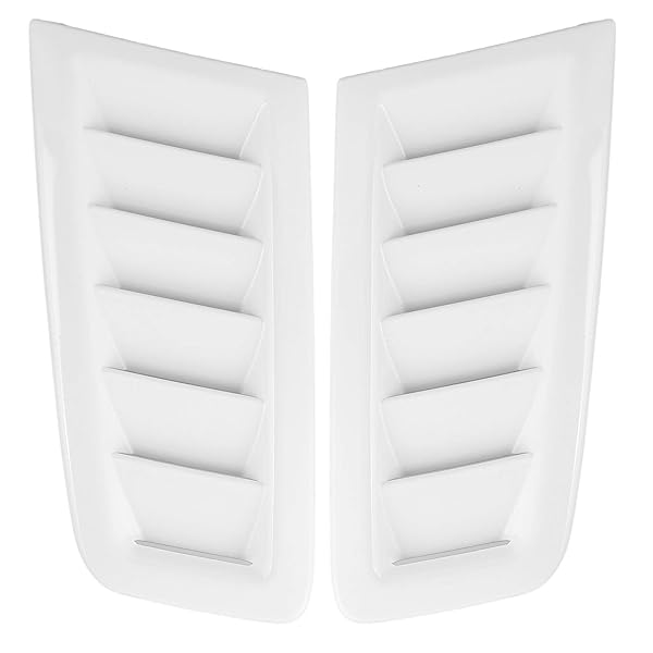 Aramox Aramox Bonnet Vents for Focus RS MK2 Universal Air Vents Engine Hood Gloss White 2Pcs Car Exterior Parts - View 2 of 10