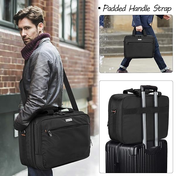 CURMIO CURMIO Projector Carrying Case with Laptop Compartment for Major Projectors Black Patented Design - View 6 of 10