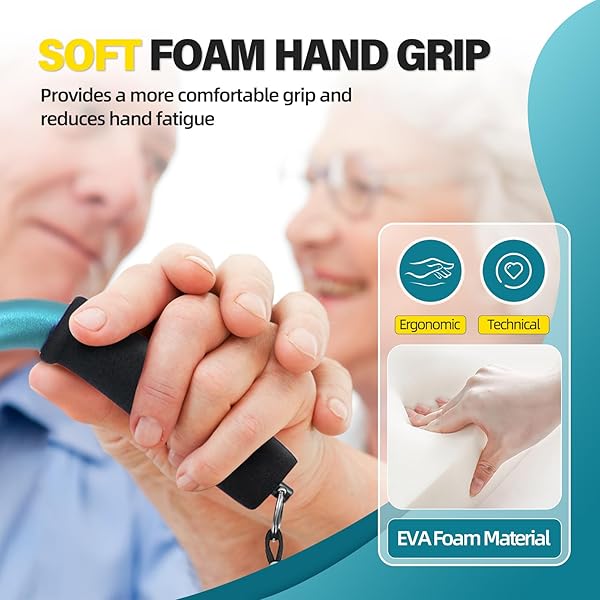 BeneCane BeneCane Adjustable Walking Cane with Soft Cushioned Handle Lightweight Mobility Aid for Men Women and Seniors Extra Stability Base - View 3 of 10