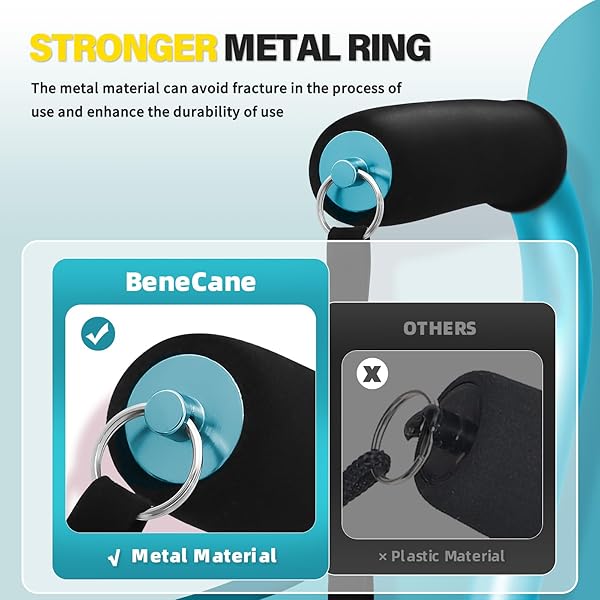 BeneCane BeneCane Adjustable Walking Cane with Soft Cushioned Handle Lightweight Mobility Aid for Men Women and Seniors Extra Stability Base - View 5 of 10