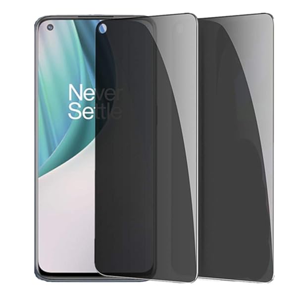 VIESUP VIESUP Privacy Screen Protector for OnePlus Nord N10 5G Ultra Thin Anti-spy Tempered Glass Film 2PACK - View 5 of 6