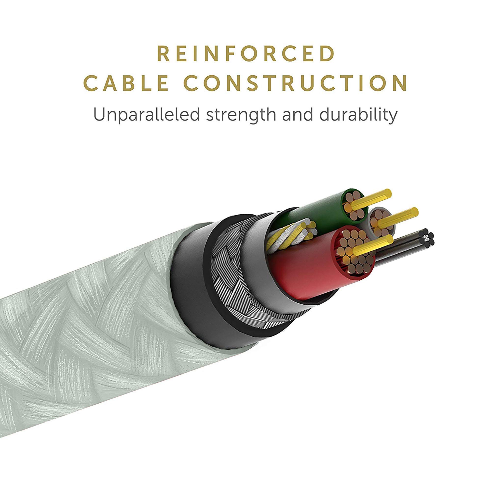 Native Union Native Union Belt Cable USB-C to Lightning 10ft Ultra-Strong Reinforced MFi Certified for iPhone 14 13 and Earlier Sage - View 4 of 7