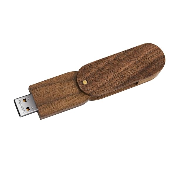 Garrulax GARRULAX Wooden USB Flash Drive 8GB 16GB 32GB USB2.0 Memory Stick Storage Pendrive Thumb Drive 64GB Walnut Wood - View 5 of 6