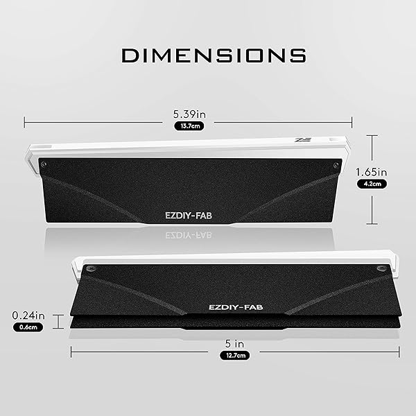 EZDIY-FAB EZDIY-FAB 5V ARGB RAM Cooler DDR Heatsink for DIY PC Game MOD Compatible with Aura Sync RGB Fusion Mystic Light Sync 2 Pack - View 8 of 8