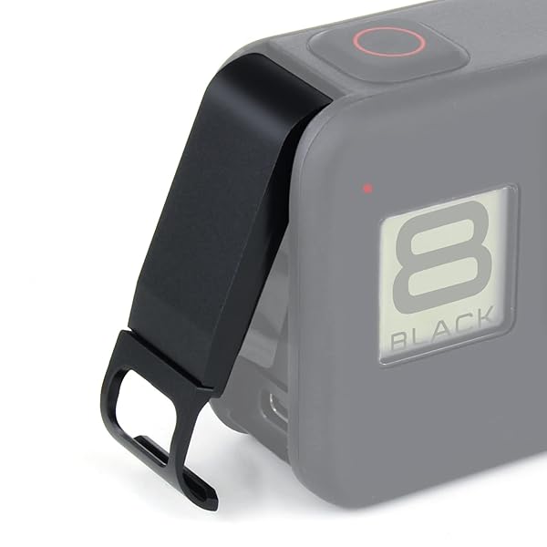 GEPULY Aluminum Replacement Battery Cover for GoPro Hero 8 Black Charging Accessory Kit
