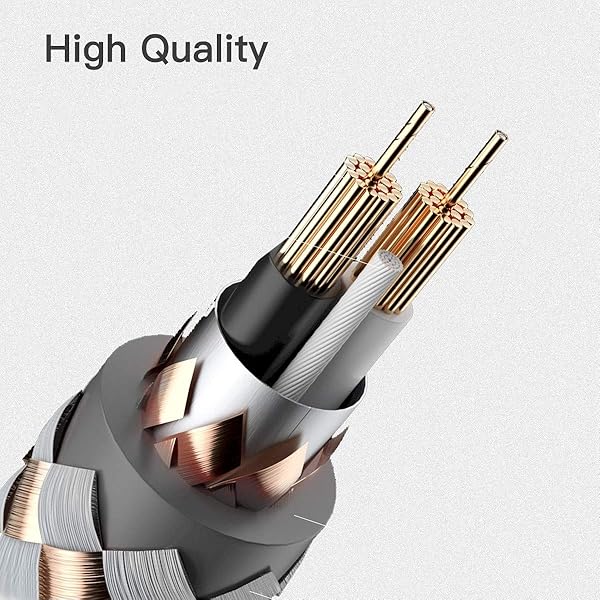 RFAdapter RFAdapter 2 Pack 3 Feet Dual 1/4 to RCA Cable Audio Interconnect for Mixer Amplifier Microphone Camera and More - View 5 of 8