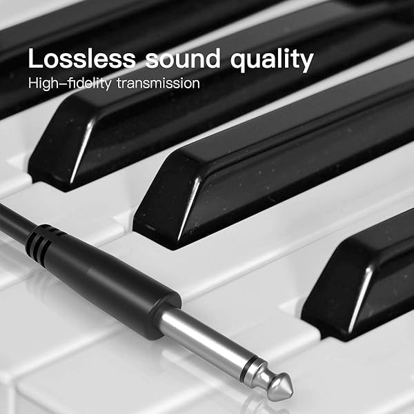 RFAdapter RFAdapter 2 Pack 3 Feet Dual 1/4 to RCA Cable Audio Interconnect for Mixer Amplifier Microphone Camera and More - View 6 of 8