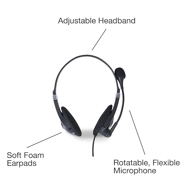 Verbatim Verbatim Stereo USB Headset with Microphone & In-Line Remote - Perfect for Gaming & Calls - View 9 of 10