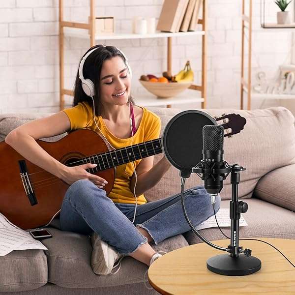 BILIONE Upgrade Your Sound: BILIONE Adjustable Desktop Microphone Stand with Pop Filter & Shock Mount - View 10 of 10