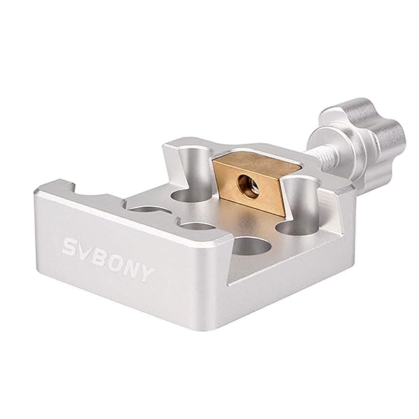 SVBONY SVBONY Medium Dovetail Clamp with Brass Screws for Telescopes and Cameras Silver Finish - View 4 of 10