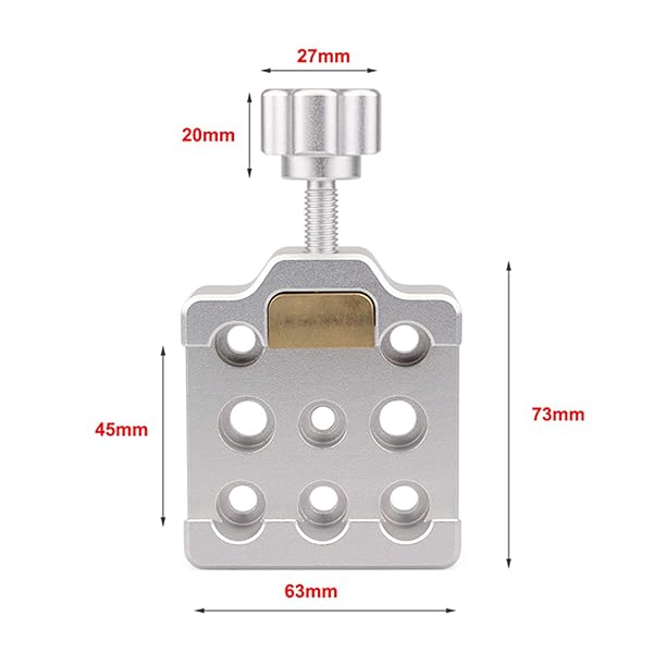 SVBONY SVBONY Medium Dovetail Clamp with Brass Screws for Telescopes and Cameras Silver Finish - View 5 of 10