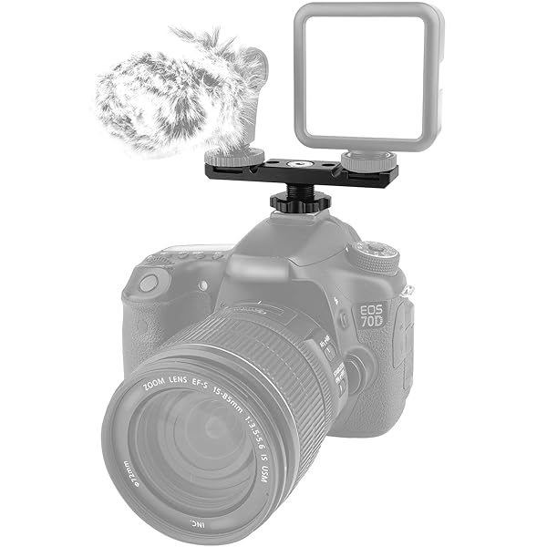 ChromLives Chromlives Dual Hot Shoe Mount Bracket Aluminum Extension Bar Adapter for LED Video Light Screens - View 8 of 8