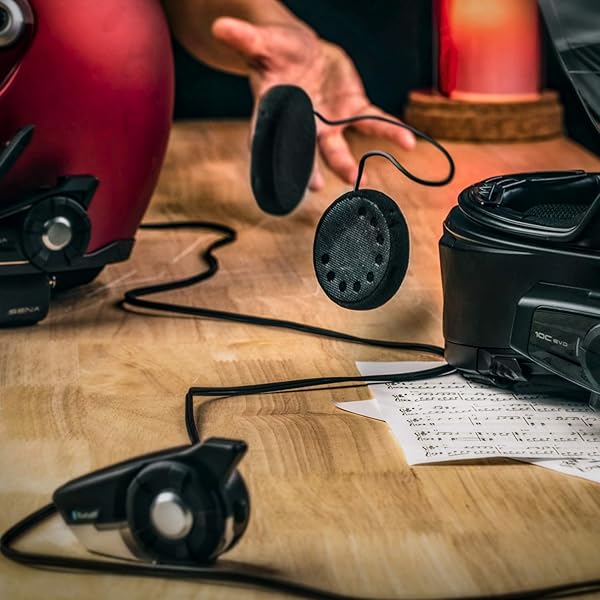 SENA Upgrade Your Sena 10C EVO & Pro with High Definition Speakers for Enhanced Bass & Clarity - Black - View 3 of 4