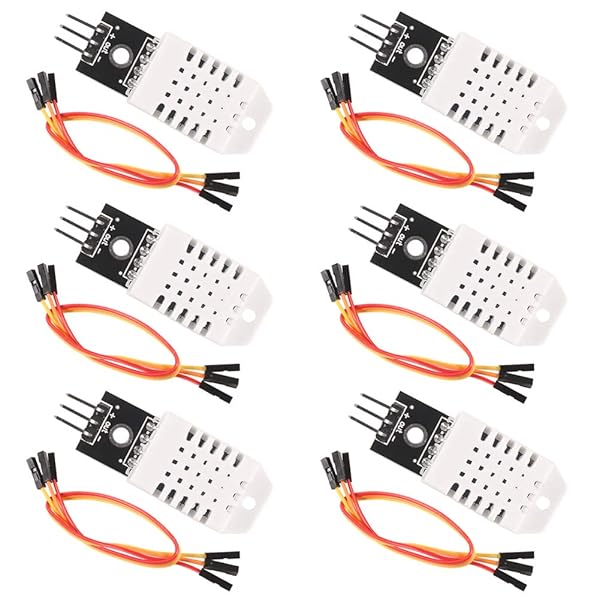 ACEIRMC ACEIRMC 6pcs DHT22 AM2302 Digital Temperature and Humidity Sensor Module for Arduino DIY Projects Replace SHT11 SHT15 - View 2 of 7