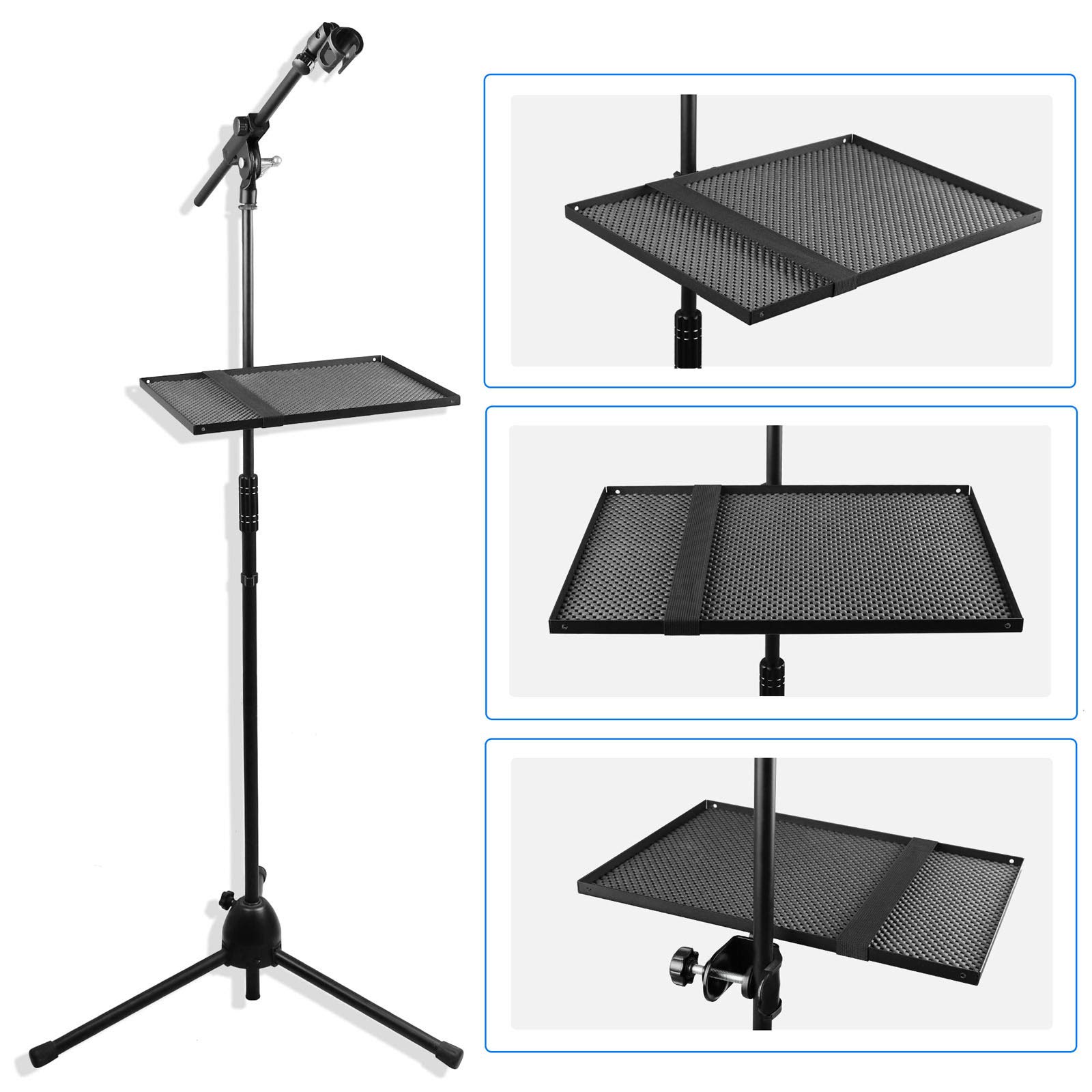 Mr.Power Mr Power Microphone Stand Rack Tray Holder for Stage Live Streaming Recording Large 13 x 9 - View 8 of 8