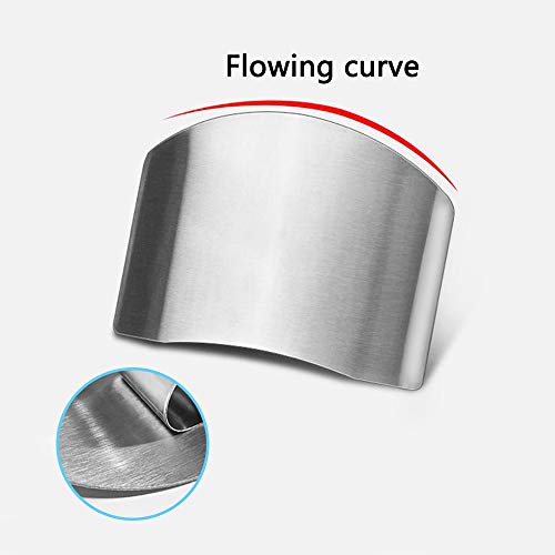 SourceTon SourceTon Set of 5 Stainless Steel Finger Guards for Safe Vegetable Cutting and Injury Prevention - View 7 of 10