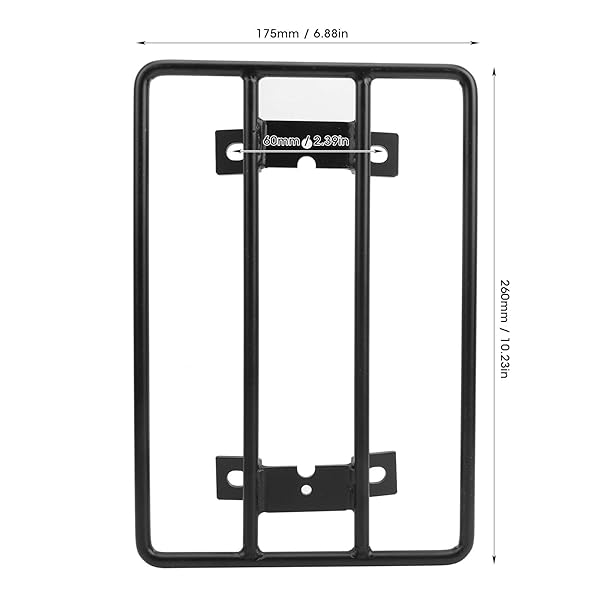 Akozon Rear Fender Motorcycle Luggage Rack Steel Pipe Bracket for BOLT BOLT R-SPEC XV950R 2014 to 2018 Solo Seat Luggage Shelf M516-B019 Black - View 5 of 10