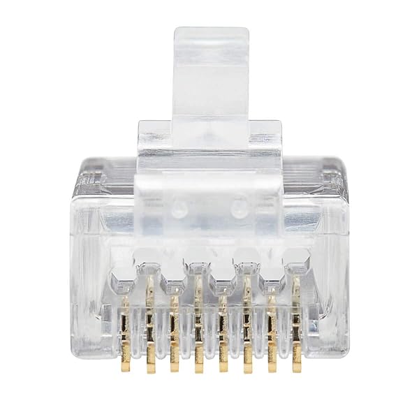 TRIPP LITE Tripp Lite Cat6 RJ45 Pass-Through UTP Modular Plug 50 Pack Clear TAA Compliant High Speed Networking Solution - View 5 of 8
