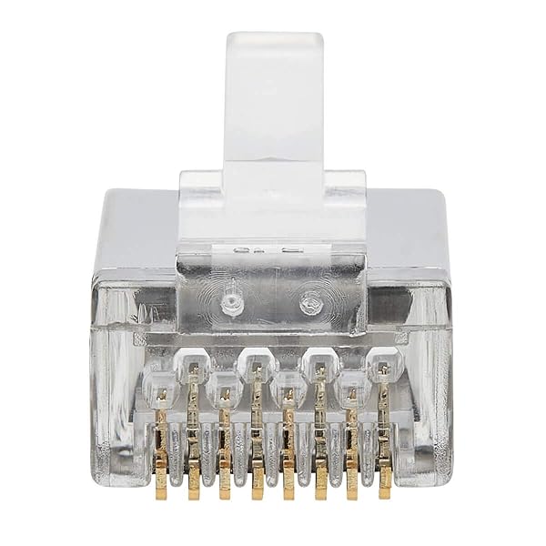 TRIPP LITE Tripp Lite Ca6 RJ45 Pass Through FTP Modular Plug 100 Pack for High Speed Networking - View 7 of 8