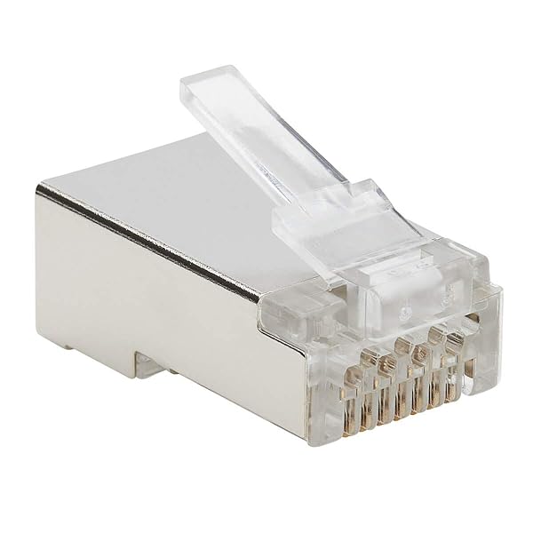 TRIPP LITE Tripp Lite Ca6 RJ45 Pass Through FTP Modular Plug 100 Pack for High Speed Networking