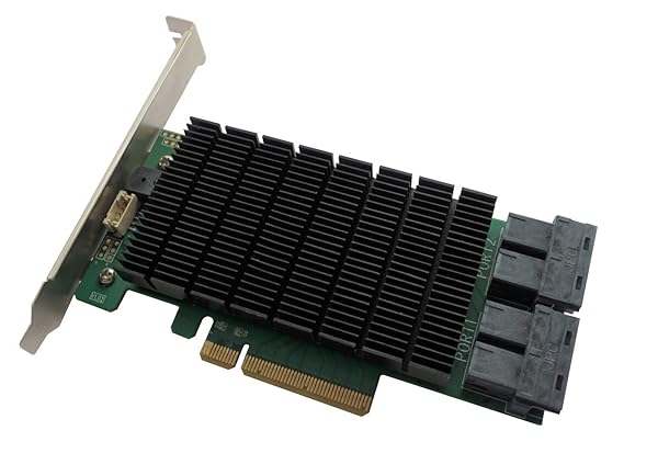 HighPoint HighPoint Technologies RocketRAID 3740C PCIe 3.0 x8 16-Port 12Gb/s SAS RAID Controller for High Performance Storage Solutions - View 3 of 5