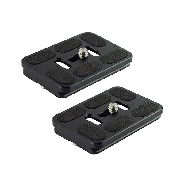 Harwerrel Harwerrel 60mm Quick Release Plate for Arca-Swiss Tripods - Pack of 2 for Easy Camera Mounting