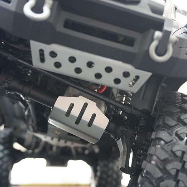 Yosoo Health Gear Yosoo Health Gear Stainless Steel RC Chassis Armors Set for 82056-4 RC Car Skid Plate Protector - View 5 of 10