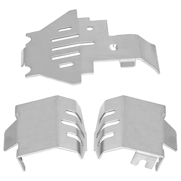 Yosoo Health Gear Yosoo Health Gear Stainless Steel RC Chassis Armors Set for 82056-4 RC Car Skid Plate Protector - View 8 of 10