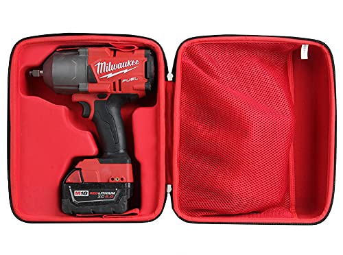 Hermitshell Hermitshell Hard Travel Case for Milwaukee M18 Fuel High Torque Impact Wrench with Drill Battery Pack and Charger Style 2 - View 2 of 7