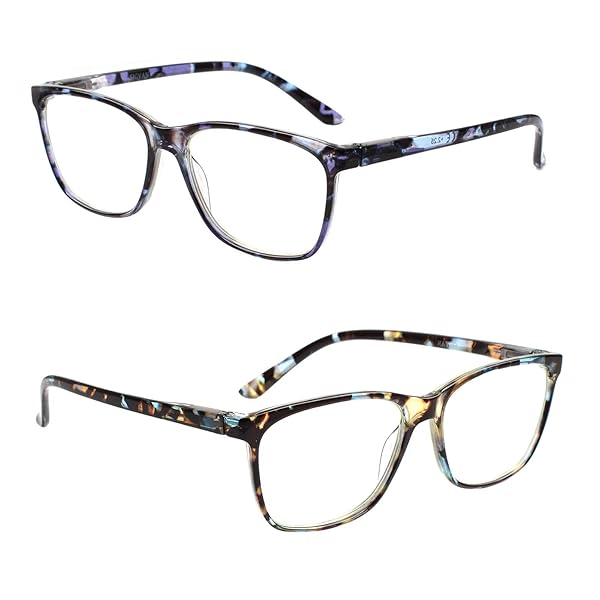 SIGVAN SIGVAN Ladies Reading Glasses Blue Light Blocking Fashion Eyeglasses for Women Multicolour 3.50 Spring Hinge Pattern Print - View 7 of 8