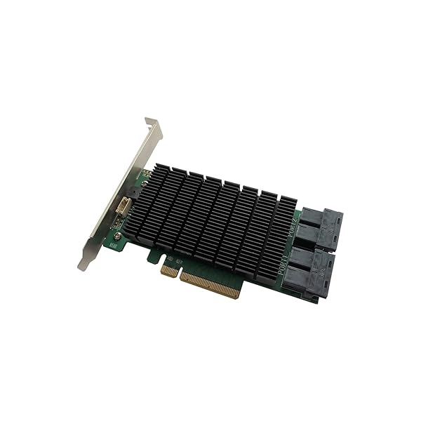 HighPoint HighPoint Technologies RocketRAID 2840C PCIe 3.0 x8 16-Port 6Gb/s SAS SATA RAID Controller for High Performance Storage Solutions - View 3 of 5