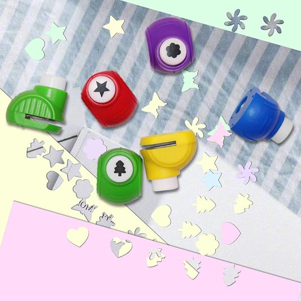 findTop findTop 112 Piece DIY Craft Supplies Set with Craft Punch Creative Scissors and Double Sided Origami Paper for Scrapbooking and Art Projects - View 7 of 10