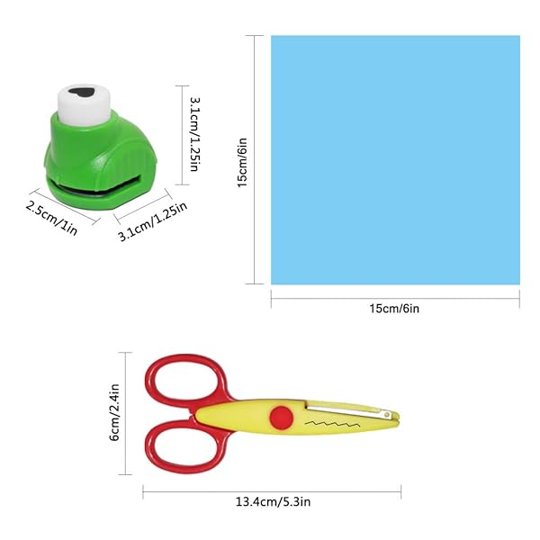 findTop findTop 112 Piece DIY Craft Supplies Set with Craft Punch Creative Scissors and Double Sided Origami Paper for Scrapbooking and Art Projects - View 8 of 10