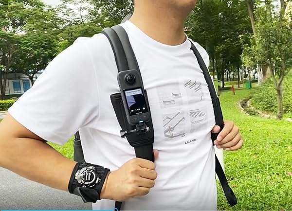 vgsion Vgsion Accessory Kit for Insta360 & GoPro: Chest, Head, Wrist Straps & Backpack Clip for Ultimate Camera Support - View 9 of 10