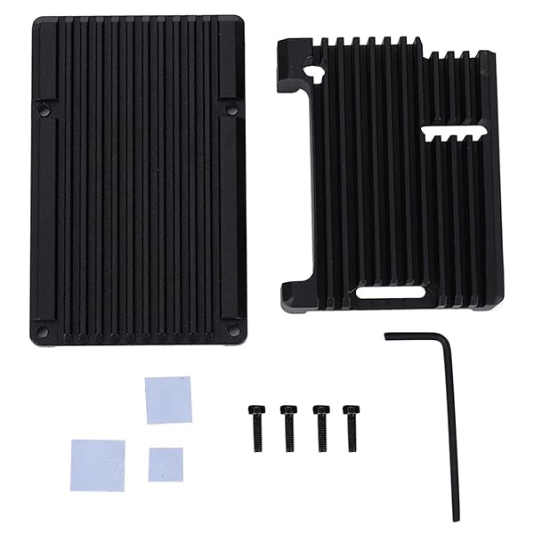 YWBL-WH 3 Model Aluminum Case for RPI 3 and 3B Plus Black Metal Shell Box - View 3 of 9