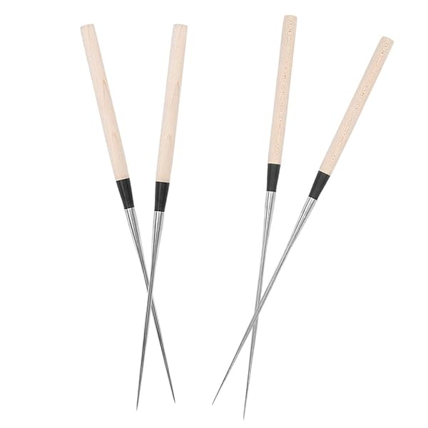 Agatige Extra Long Metal Sushi Chopsticks 12in for Japanese Cooking and Garnishing Ideal for Chefs and Plating - View 8 of 9