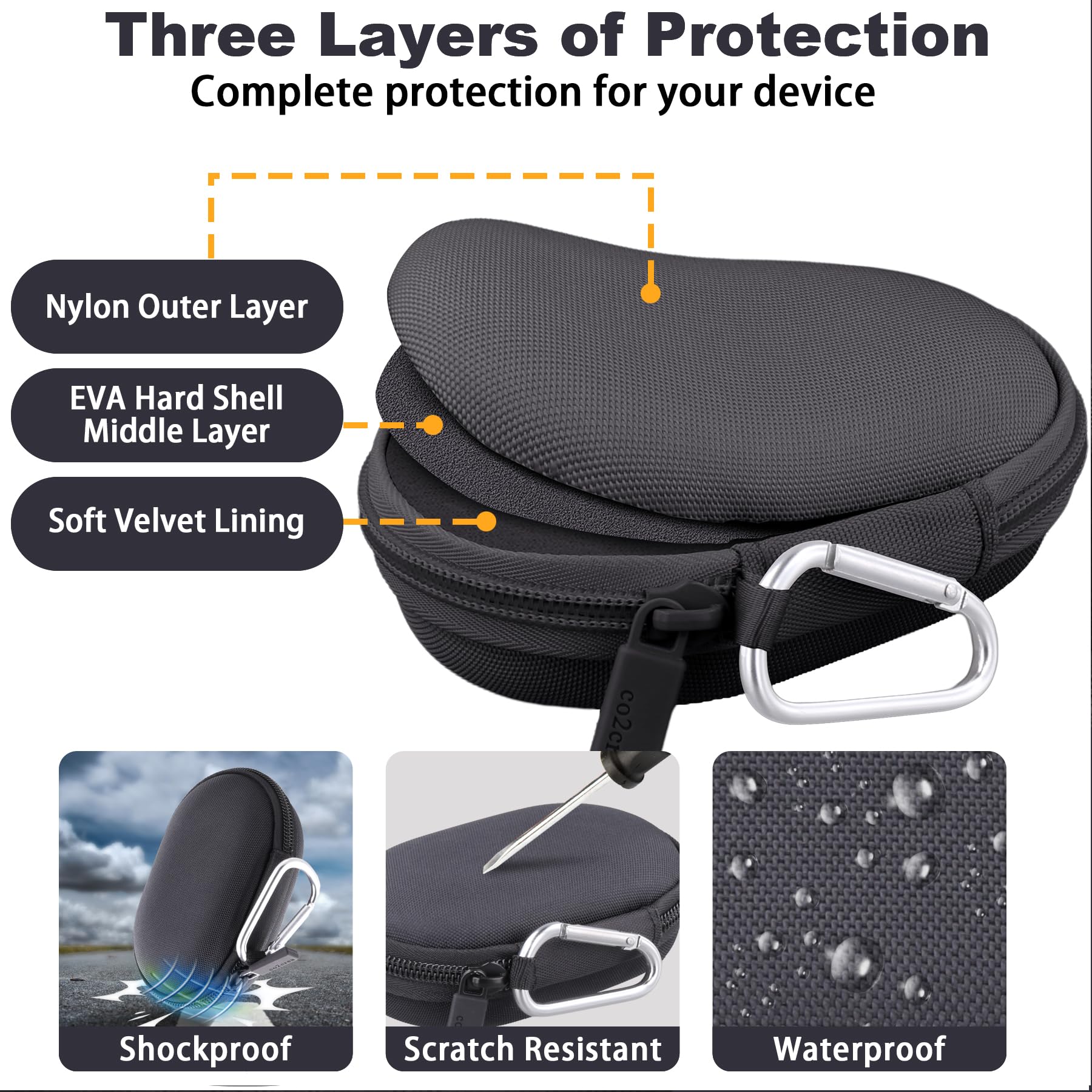 co2CREA Hard Case for Logitech Pebble M350 M355 i345 Wireless Bluetooth Mouse Pink Rose Replacement Case - View 6 of 9