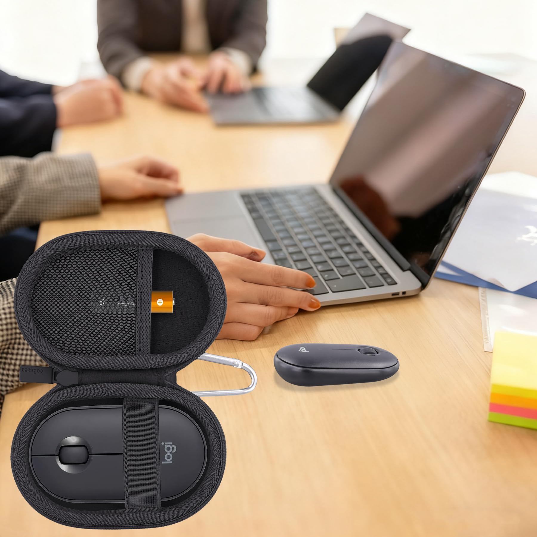 co2CREA Hard Case for Logitech Pebble M350 M355 i345 Wireless Bluetooth Mouse Pink Rose Replacement Case - View 9 of 9