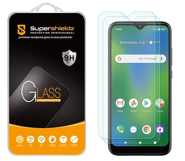 Supershieldz Supershieldz 2 Pack Tempered Glass Screen Protector for Cricket Influence AT&T Maestro Plus V350U Anti Scratch Bubble Free - View 2 of 5