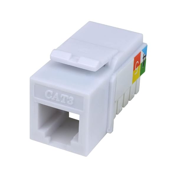 Skywalker Buy Cat3 Keystone Jack 6P4C White 10-Pack - High-Quality Networking Solution